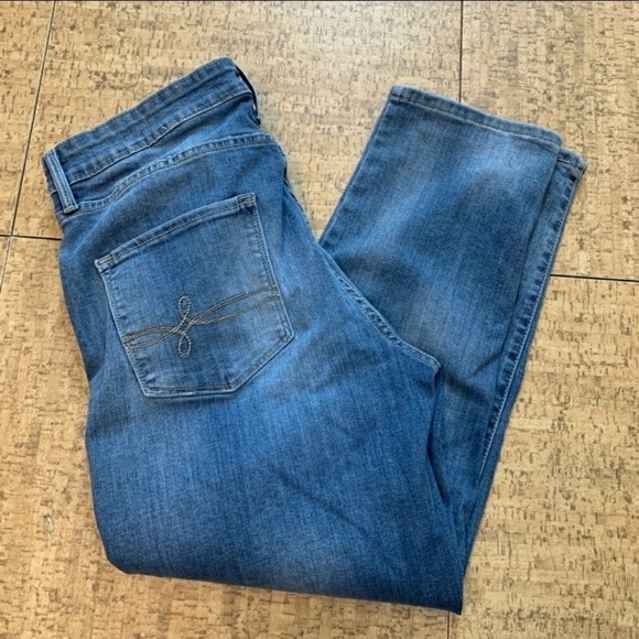 Denizen Levi's High-Rise Ankle Straight Jeans Denim Blue Women's Size 4 Classic - Picture 4 of 12